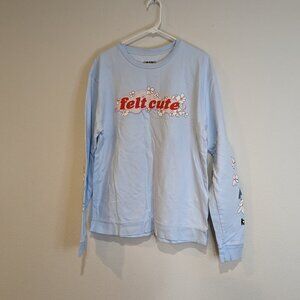 Felt Cute- Floral Long Sleeve Sweatshirt by Samii Ryan